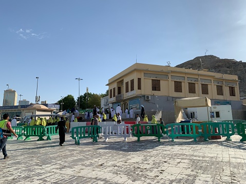 Mecca, Saudi Arabia - August 11, 2023: View of The Birthplace of the Prophet Muhammad SAW or Makkah Al Mukarramah Library