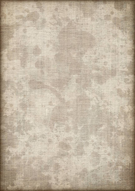 istock Hi-Res Artist's Unprimed Linen Duck Canvas Dappled Vignette Grunge Texture 162654005