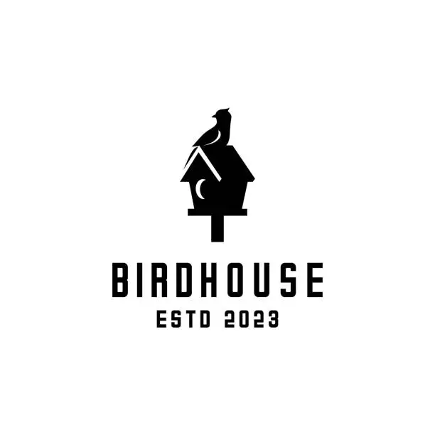 Vector illustration of Bird house