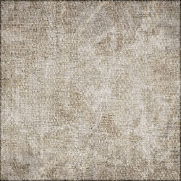 Hi-Res Artist's Unprimed Linen Duck Canvas Mottled Vignetted Grunge Texture