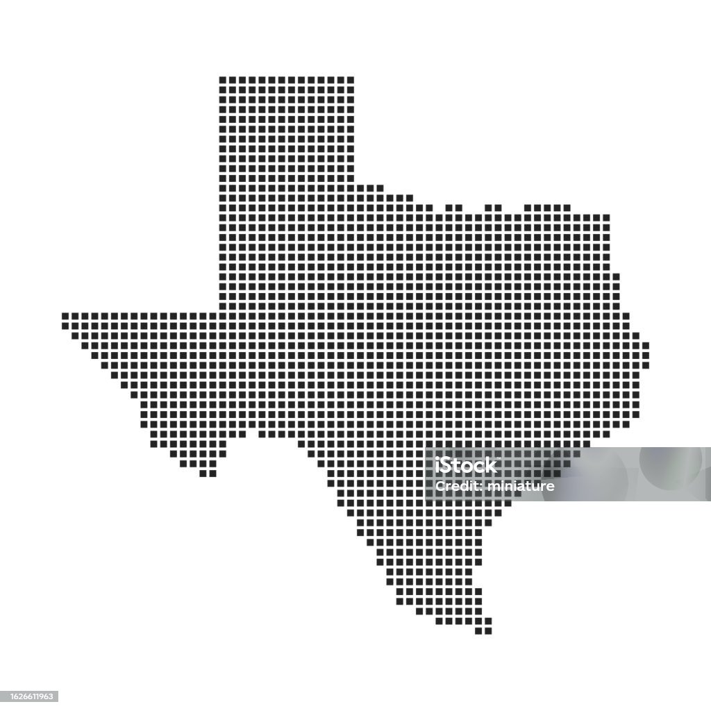 Texas Map Stock Illustration - Download Image Now - Abstract, American