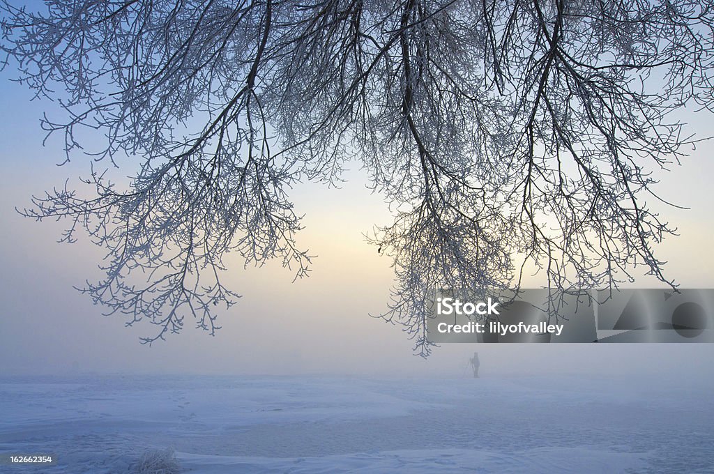 Hermoso amanecer y cencellada de China - Foto de stock de Aire libre libre de derechos