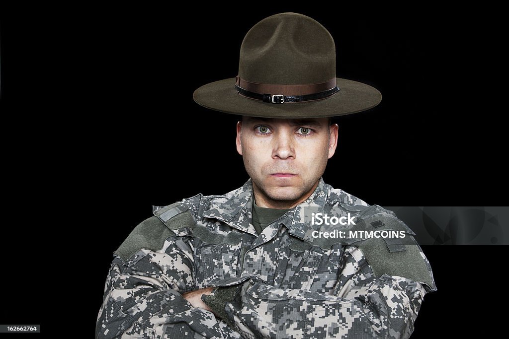 Army Drill Sergeant - Lizenzfrei Arme verschränkt Stock-Foto