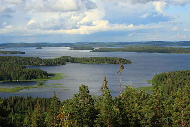 Lake Päijänne, Finland stock photo