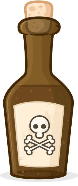 Vector illustration of Poison Bottle