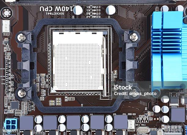 Computermotherboard Bord Stockfoto und mehr Bilder von Abstrakt - Abstrakt, Ausrüstung und Geräte, CPU