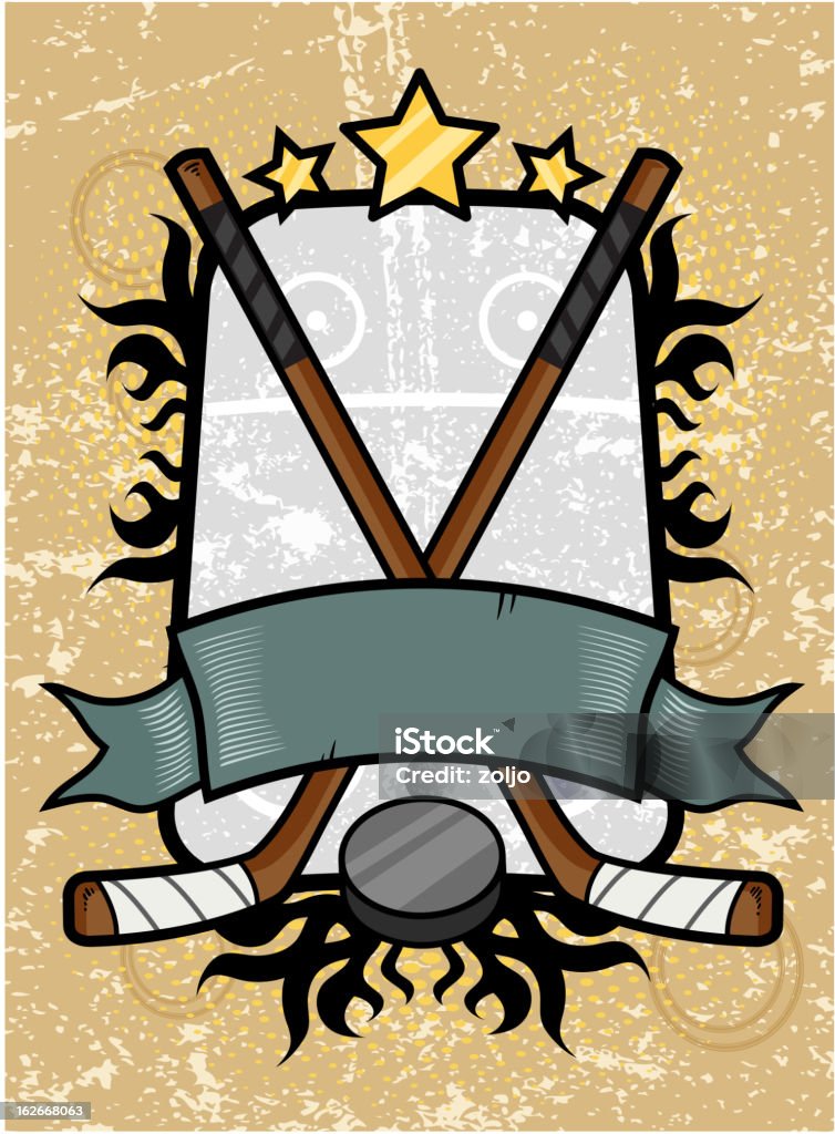 Hockey Emblem Hockey emblem design. Layered file Backgrounds stock vector