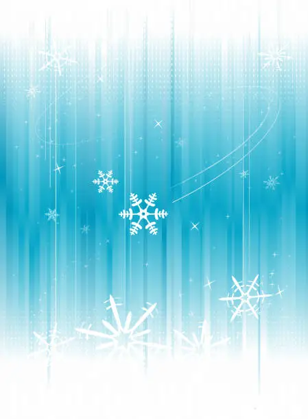 Vector illustration of Snowflake background