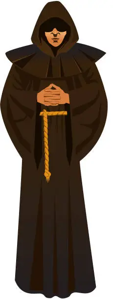 Vector illustration of Monk