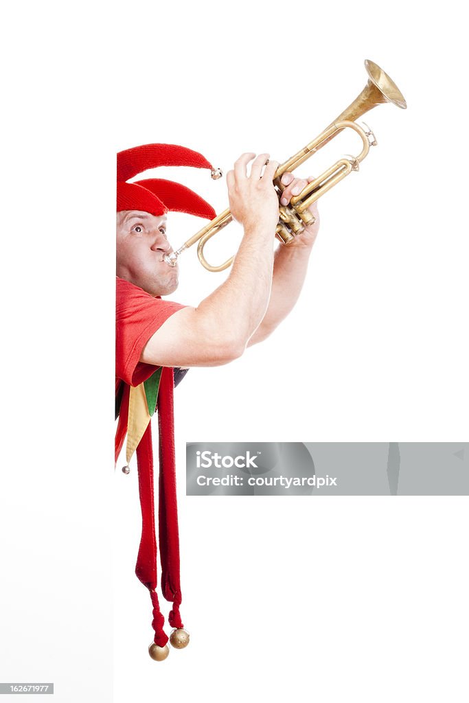 Sopro trompete bobo da corte - Foto de stock de Adulto royalty-free
