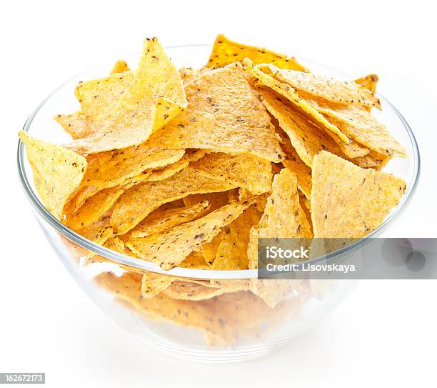 Nachos Chips - Fotografie stock e altre immagini di Bianco - Bianco, Calore - Concetto, Cibo