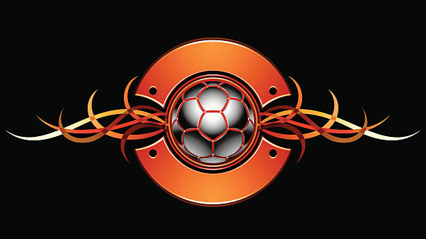 Black Ball Emblem vector art illustration