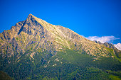 The Mount Krivan in the High Tatras. An iconic mountain of Slovakia.