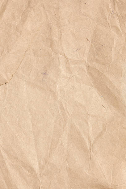 Old crumpled paper texture stock photo