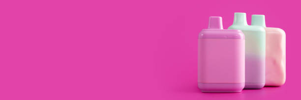 istock disposable cigarettes banner, multicolored vape on a pink background 1626799634