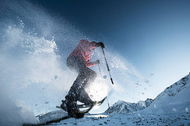 raqueta para la nieve - motivation passion cold inspiration fotografías e imágenes de stock