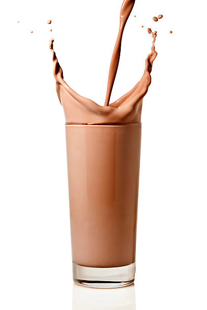 Chocolate dripping down the wall. 3d illustration