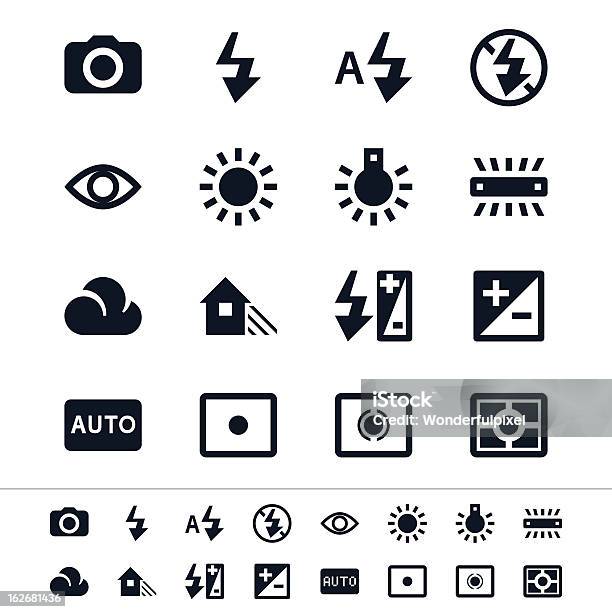 Vetores de Ícones De Fotografia e mais imagens de Balanço do branco - Balanço do branco, Conjunto de ícones, Câmara Digital