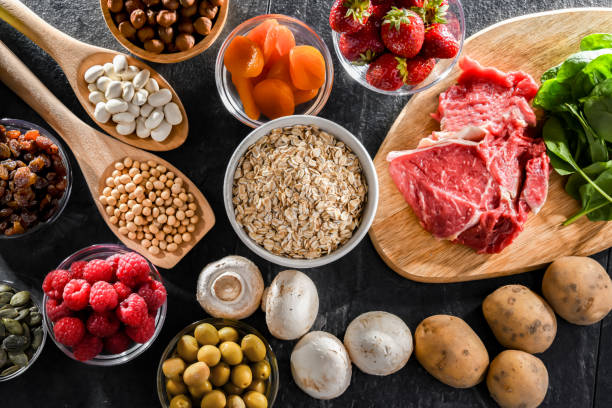 istock Composition with food products rich in iron 1626815747