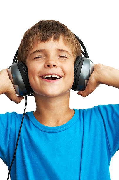istock The boy is holding headphones 162681587