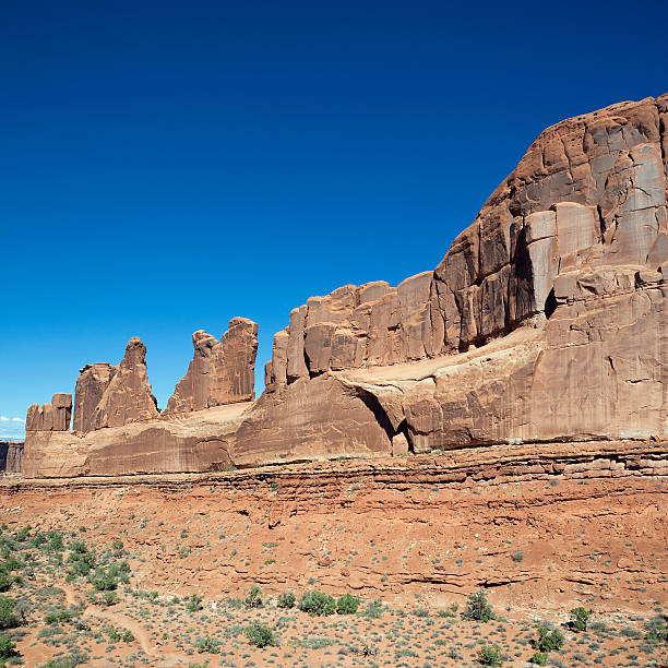 istock Red rocks in Arches National park 162685679