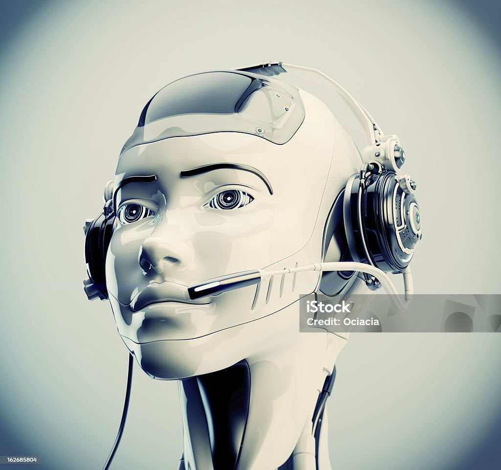 Robots opérateur mignon - Photo de Robot libre de droits