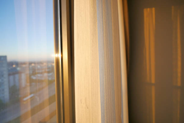 istock close up of clean fabric curtain. 1626866289