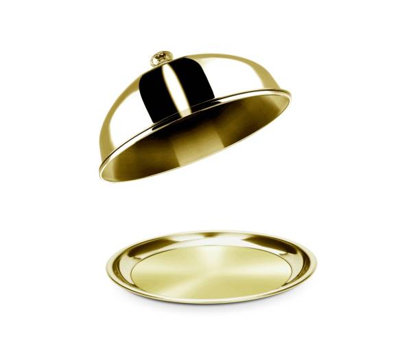 istock Cloche and platter with open lid 162686632