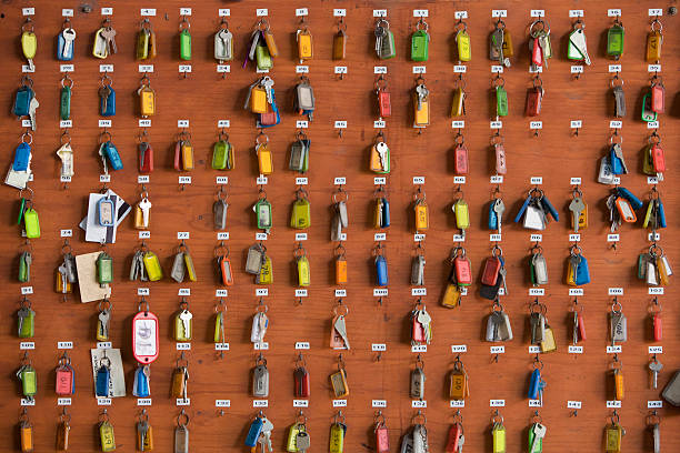 Keys on a Rack stock photo