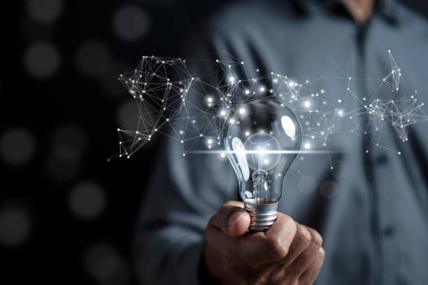 istock Man hand holding lightbulb start new idea and learning educate and graduation concept. study knowledge to creative thinking idea and problem solving solution in corporate business strategy. 1626874255