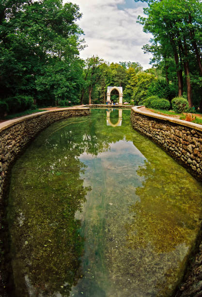 istock Mirror pond in the park. 1626889449