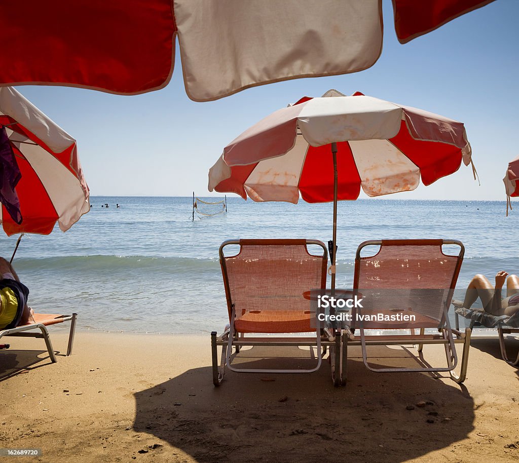 Chaises de plage en location - Photo de Ballon de volley libre de droits