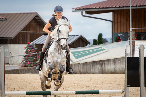 Horse race for the traditional prize Oaks in Pyatigorsk,the largest in Russia.