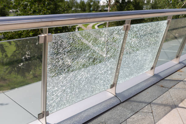 istock Shattered glass fence 1626923456