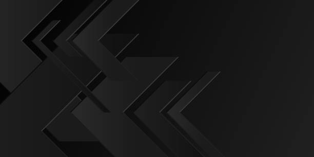 vícevrstvé šedé pozadí arrowhead black abstract - trojúhelník dvojrozměrnými tvary stock ilustrace