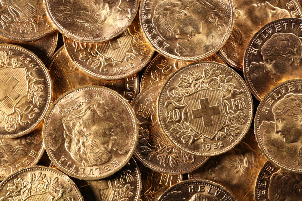 istock Swiss Vreneli gold coins 1626959802