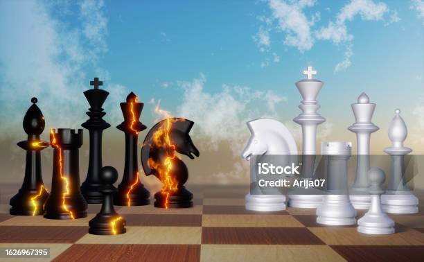 Small Female Figure Surrounded By Huge Chess Pieces Within An Ornate Old  Building Stock Photo - Download Image Now - iStock