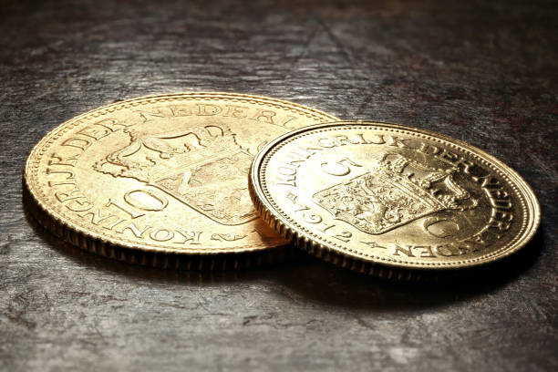 istock Dutch Wilhelmina gold coins 1626971131