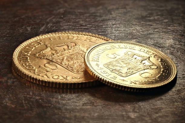 istock Dutch Wilhelmina gold coins 1626971134