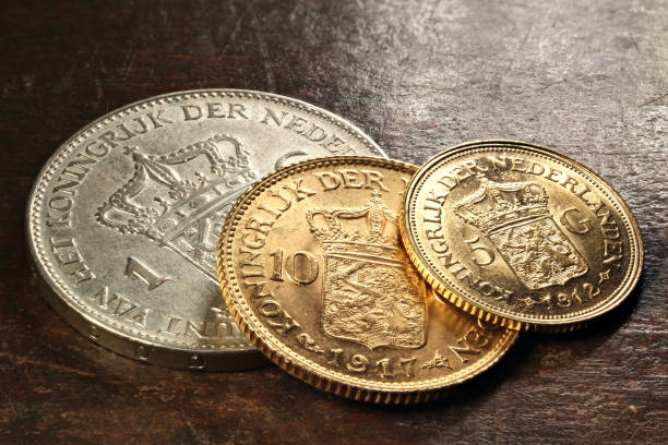 istock Dutch silver and gold coins 1626985263