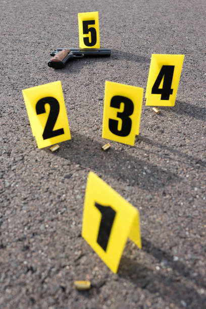 istock ID tents at crime scene after gunfight 1627002463