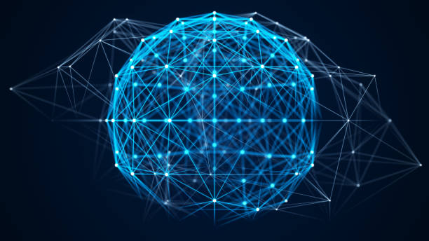 istock Sphere of particles and lines. Futuristic digital technology. Network or connection. Abstract background of points and lines. Big data. Science background. 3d rendering 1627020609
