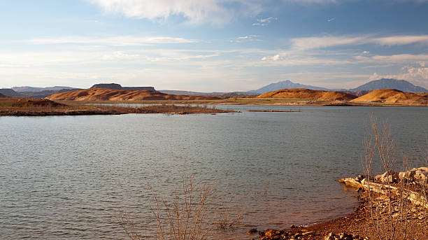 istock Desert Lake and Hills Landscape 162706763