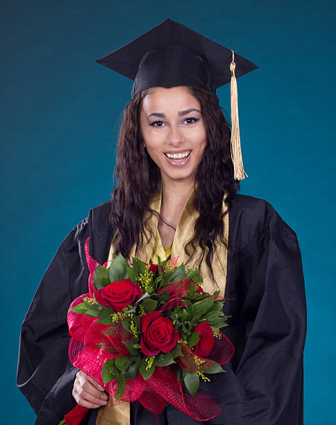 bela graduação - grad portrait imagens e fotografias de stock
