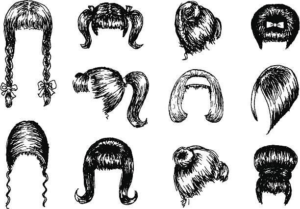 illustrations, cliparts, dessins animés et icônes de années 1960 hairdos - 1960’s