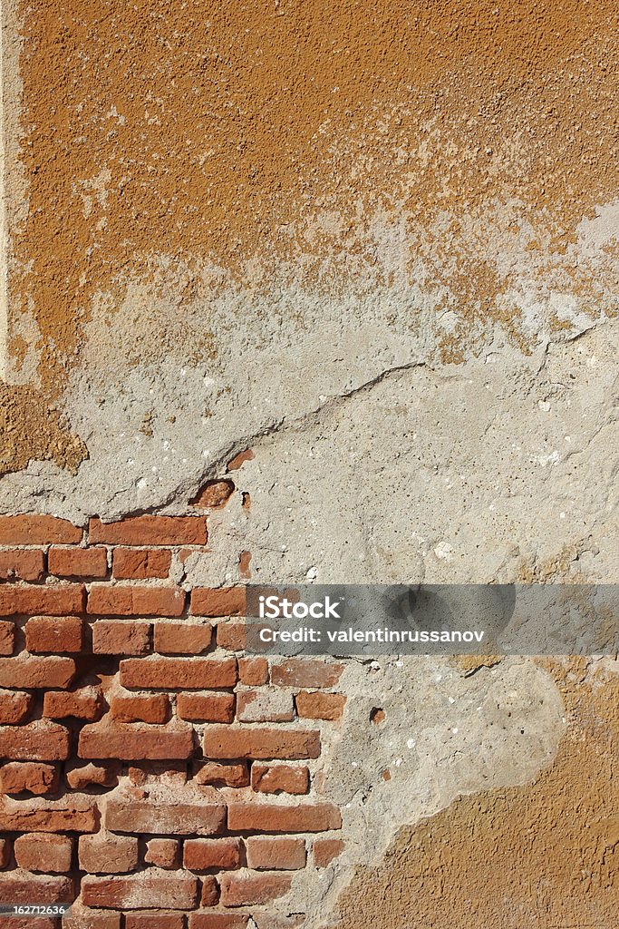 Broken parede - Foto de stock de Antigo royalty-free