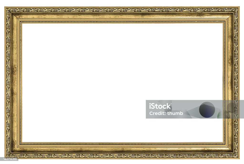large golden frame  Picture Frame Stock Photo