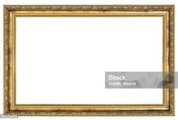 Large Golden Frame Stock Photo - Download Image Now - Picture Frame, Frame - Border, Gold - Metal