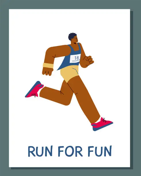 Vector illustration of Run competition or sport activity banner design, flat vector illustration.