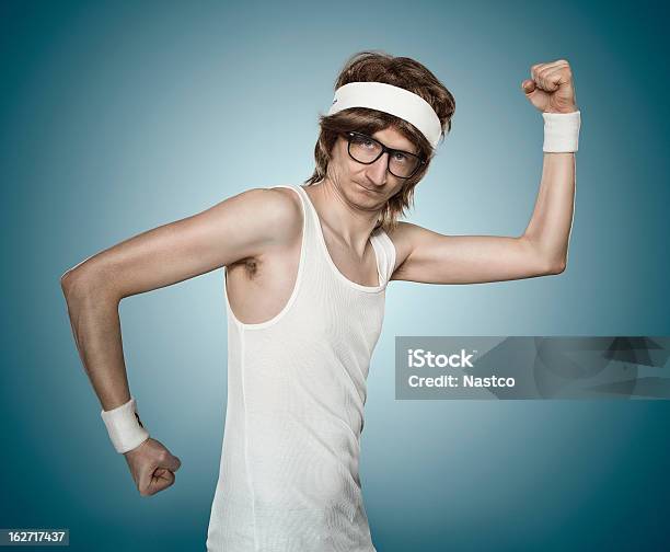 Funny Retro Sports Nerd Stock Photo - Download Image Now - Humor, Sport, Eccentric